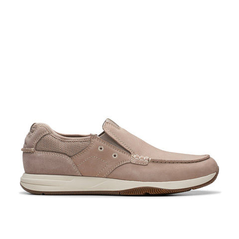 Clarks Sailview Step 26176974 Mens Beige Wide Loafers Casual Shoes