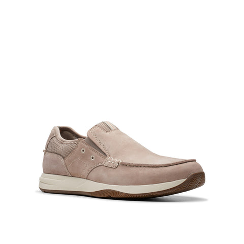 Clarks Sailview Step 26176974 Mens Beige Wide Loafers Casual Shoes
