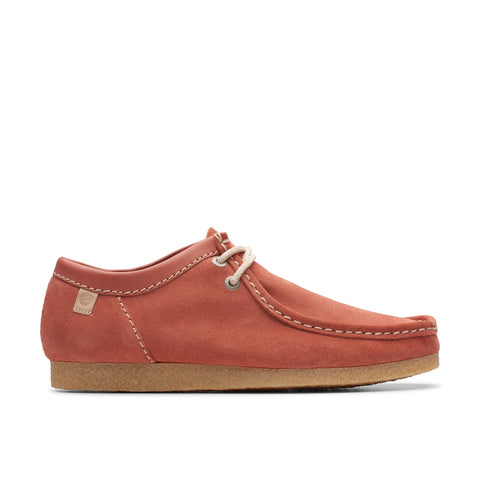 Clarks Shacre II Run 26176979 Mens Red Suede Oxfords & Lace Ups Casual Shoes