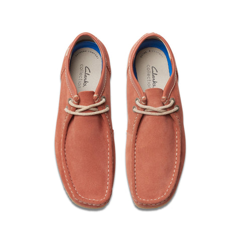 Clarks Shacre II Run 26176979 Mens Red Suede Oxfords & Lace Ups Casual Shoes