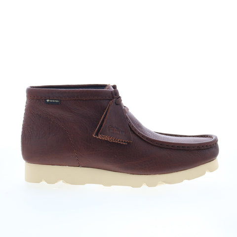 Clarks Wallabee Boot GTX 26177730 Mens Brown Leather Chukkas Boots