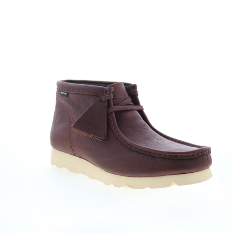 Clarks Wallabee Boot GTX 26177730 Mens Brown Leather Chukkas Boots
