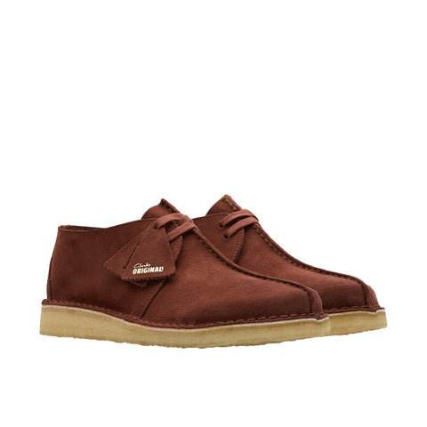 Clarks Desert Trek 26177745 Mens Brown Leather Lace Up Chukkas Boots