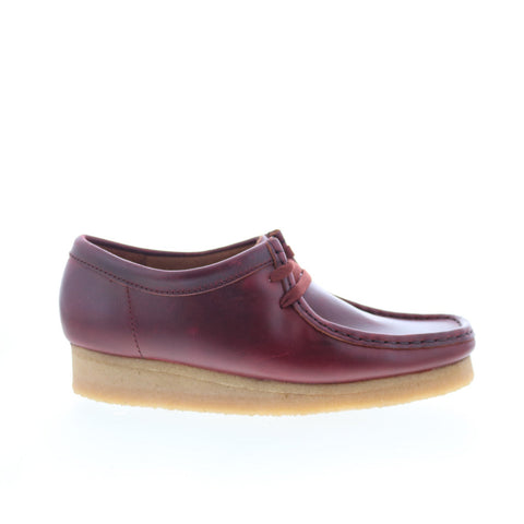 Clarks Wallabee 26177749 Womens Burgundy Oxfords & Lace Ups Casual Shoes