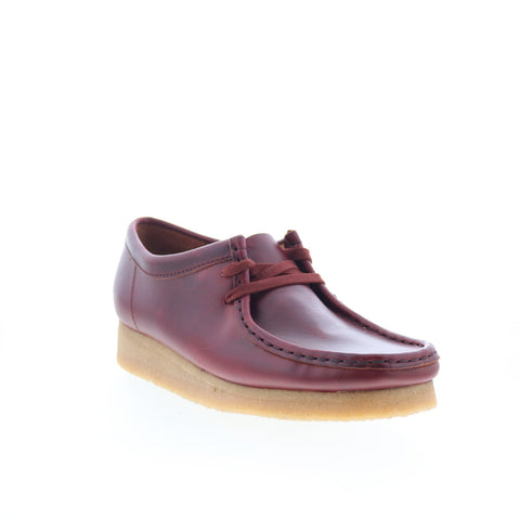 Clarks Wallabee 26177749 Womens Burgundy Oxfords & Lace Ups Casual Shoes