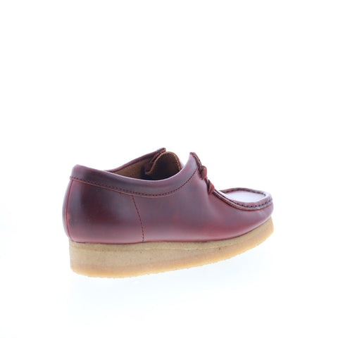 Clarks Wallabee 26177749 Womens Burgundy Oxfords & Lace Ups Casual Shoes