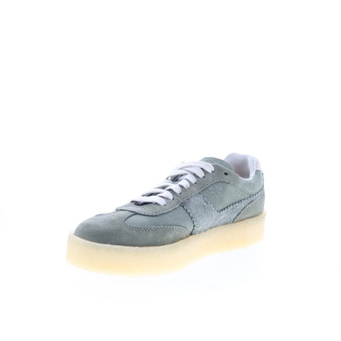 Clarks Tor 80 26178160 Womens Green Suede Lace Up Lifestyle Sneakers Shoes