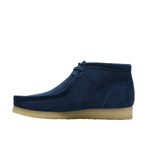 Clarks Wallabee Boot 26178218 Mens Blue Suede Lace Up Chukkas Boots