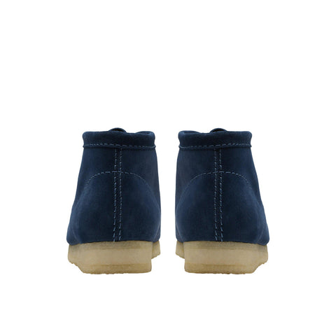 Clarks Wallabee Boot 26178218 Mens Blue Suede Lace Up Chukkas Boots