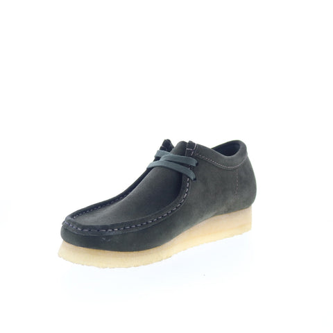 Clarks Wallabee 26178219 Mens Green Suede Oxfords & Lace Ups Casual Shoes