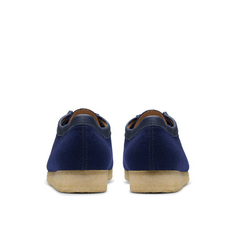 Clarks Wallabee 26178225 Mens Blue Suede Oxfords & Lace Ups Casual Shoes