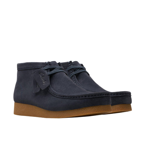 Clarks WallabeeEVO BT 26178280 Mens Blue Suede Lace Up Chukkas Boots