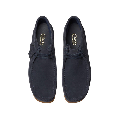 Clarks WallabeeEVO BT 26178280 Mens Blue Suede Lace Up Chukkas Boots