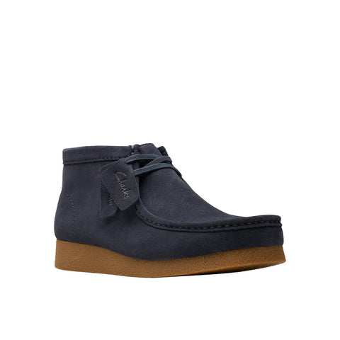 Clarks WallabeeEVO BT 26178280 Mens Blue Suede Lace Up Chukkas Boots