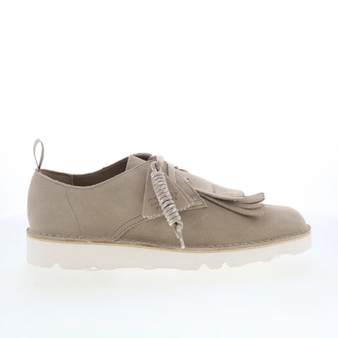 Clarks Desert Trek 26178285 Mens Gray Suede Oxfords & Lace Ups Casual Shoes