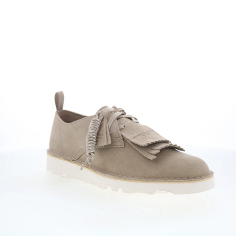 Clarks Desert Trek 26178285 Mens Gray Suede Oxfords & Lace Ups Casual Shoes