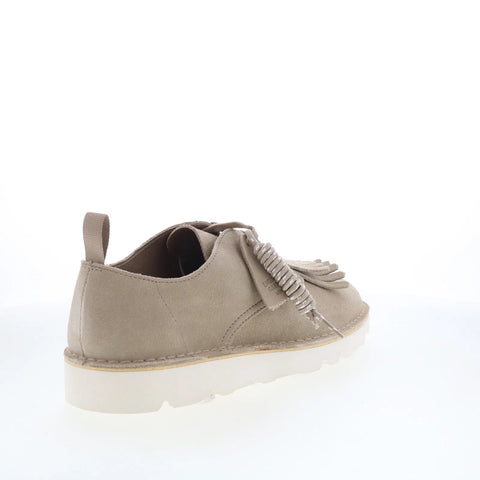 Clarks Desert Trek 26178285 Mens Gray Suede Oxfords & Lace Ups Casual Shoes