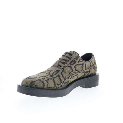 Clarks CUR Oxford 2 x Martine Rose Mens Green Canvas Oxfords Casual Shoes