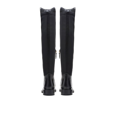 Clarks Renewal Up 26178757 Womens Black Leather Zipper Over The Knee Boots