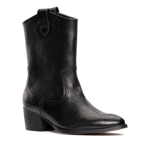 Clarks Octavia Up 26179079 Womens Black Leather Cowboy Western Boots
