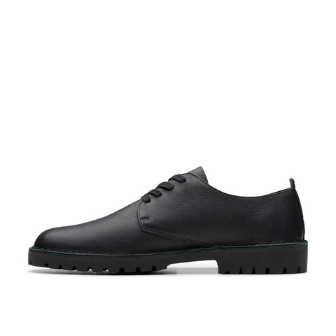 Clarks Desert Rock LO 26179178 Mens Black Oxfords & Lace Ups Plain Toe Shoes