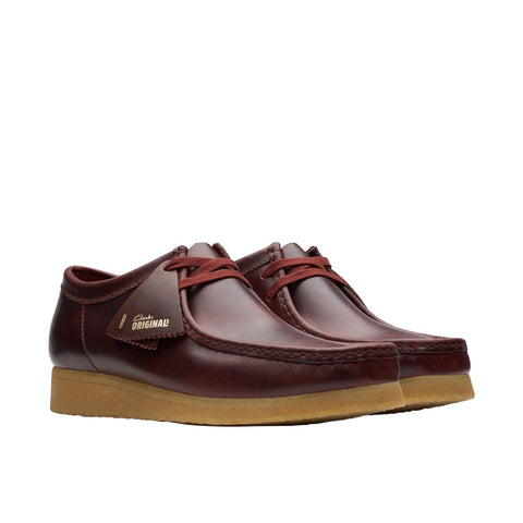Clarks Wallabee 26179192 Mens Burgundy Oxfords & Lace Ups Casual Shoes