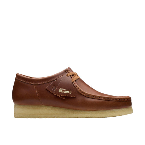 Clarks Wallabee 26183780 Mens Black Leather Oxfords & Lace Ups