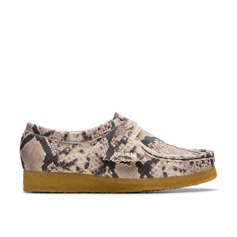 Clarks Wallabee 26179329 Womens Gray Suede Lace Up Oxford Flats Shoes