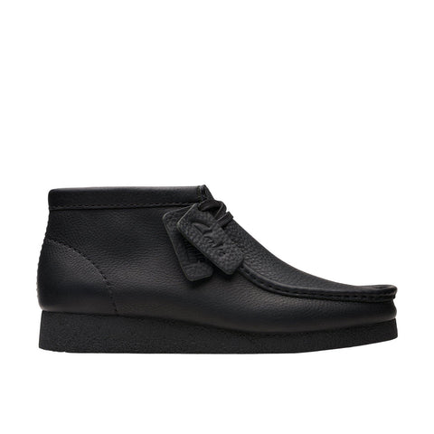 Clarks WallabeeEVO BT 26179710 Mens Black Leather Lace Up Chukkas Boots