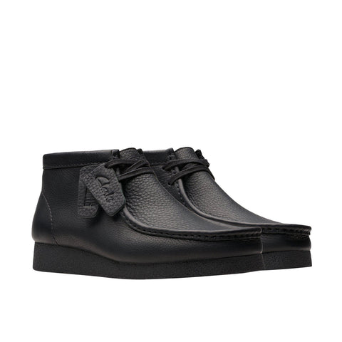 Clarks WallabeeEVO BT 26179710 Mens Black Leather Lace Up Chukkas Boots