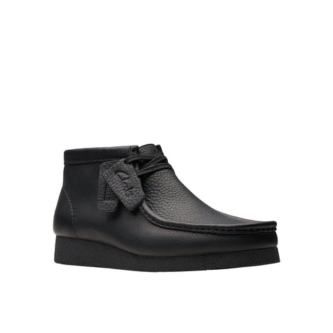 Clarks WallabeeEVO BT 26179710 Mens Black Leather Lace Up Chukkas Boots