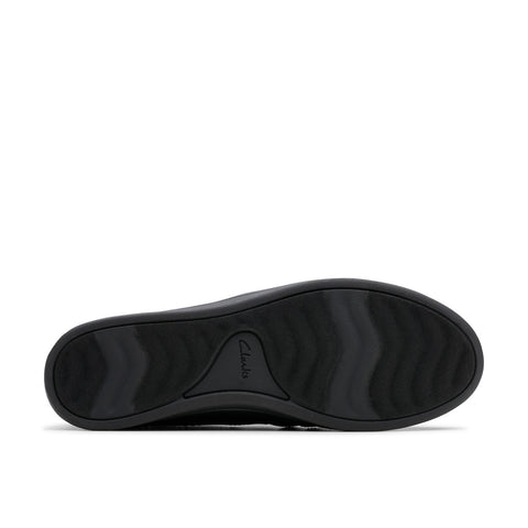 Clarks Breeze Dawn 26179937 Womens Black Wide Canvas Loafer Flats Shoes