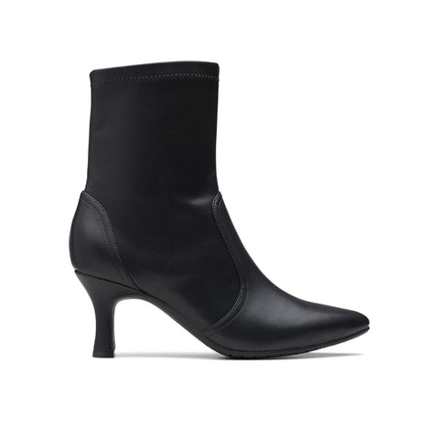 Clarks Kataleyna Bay 26180025 Womens Black Leather Ankle & Booties Boots