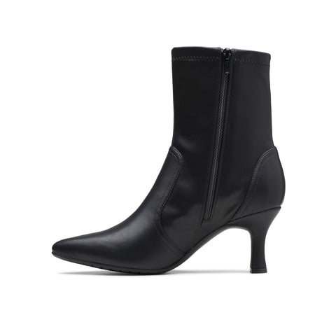 Clarks Kataleyna Bay 26180025 Womens Black Leather Ankle & Booties Boots