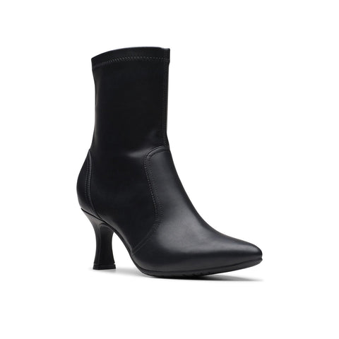 Clarks Kataleyna Bay 26180025 Womens Black Leather Ankle & Booties Boots