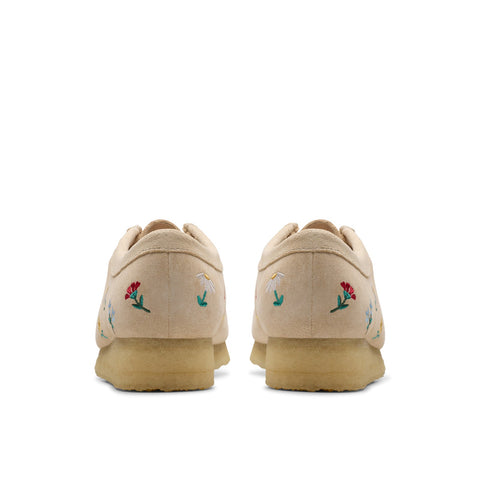 Clarks Wallabee 26180171 Womens Beige Suede Oxfords & Lace Ups Casual Shoes