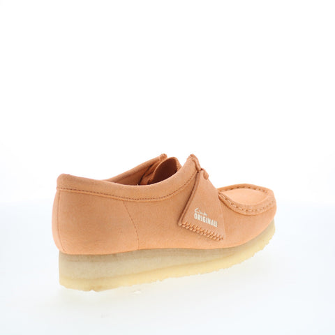 Clarks Wallabee 26180671 Womens Orange Oxfords & Lace Ups Casual Shoes