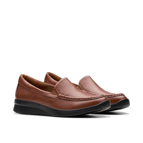 Clarks Ellowyn Lux 26180861 Womens Brown Leather Loafer Flats Shoes