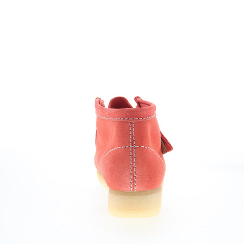 Clarks Wallabee Boot 26181112 Womens Pink Suede Lace Up Chukkas Boots