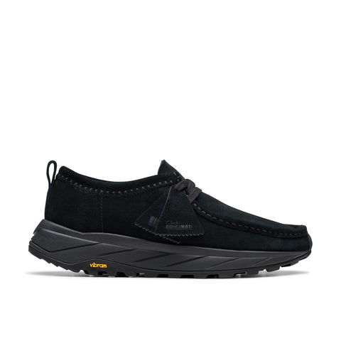 Clarks Walla Eden LO 26181120 Mens Black Suede Lifestyle Sneakers Shoes