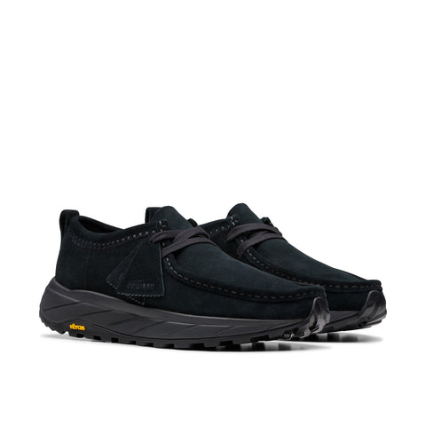 Clarks Walla Eden LO 26181120 Mens Black Suede Lifestyle Sneakers Shoes