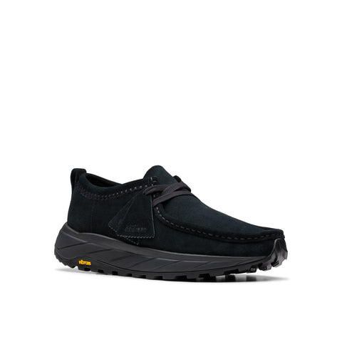Clarks Walla Eden LO 26181120 Mens Black Suede Lifestyle Sneakers Shoes