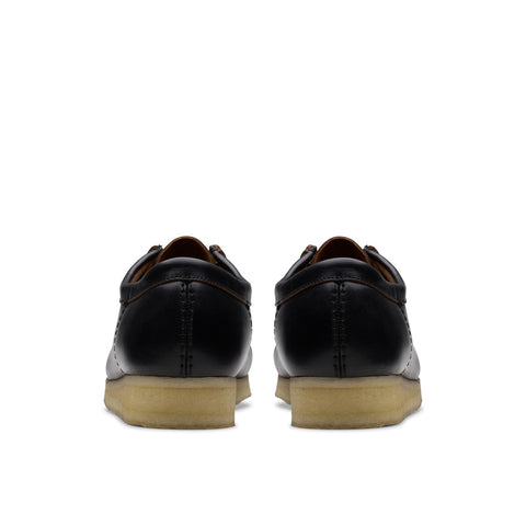 Clarks Wallabee 26181127 Mens Black Leather Oxfords & Lace Ups Casual Shoes