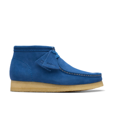 Clarks Wallabee Boot 26181134 Mens Blue Suede Lace Up Chukkas Boots