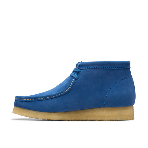 Clarks Wallabee Boot 26181134 Mens Blue Suede Lace Up Chukkas Boots