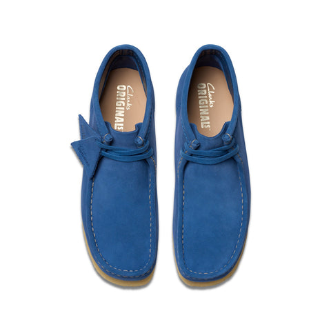 Clarks Wallabee Boot 26181134 Mens Blue Suede Lace Up Chukkas Boots