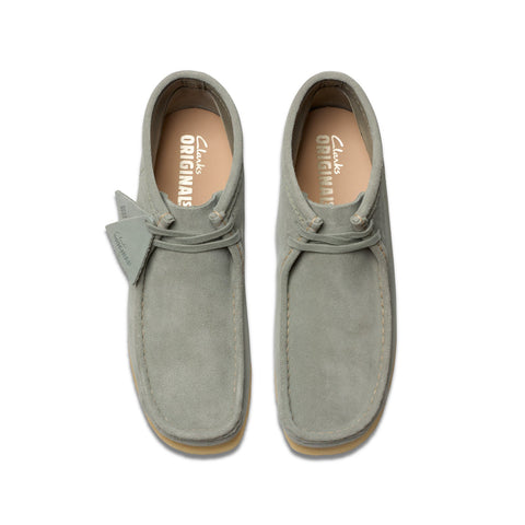 Clarks Wallabee Boot 26181139 Mens Gray Suede Lace Up Chukkas Boots