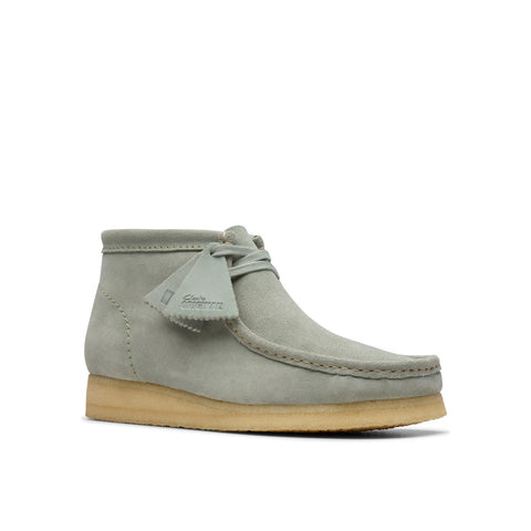 Clarks Wallabee Boot 26181139 Mens Gray Suede Lace Up Chukkas Boots