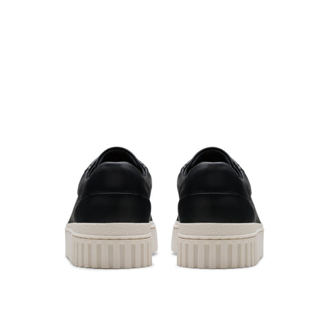 Clarks Mayhill Bay 26181205 Womens Black Leather Lifestyle Sneakers Shoes