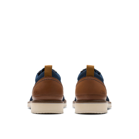 Clarks Monahan Knit 26181375 Mens Blue Oxfords & Lace Ups Casual Shoes